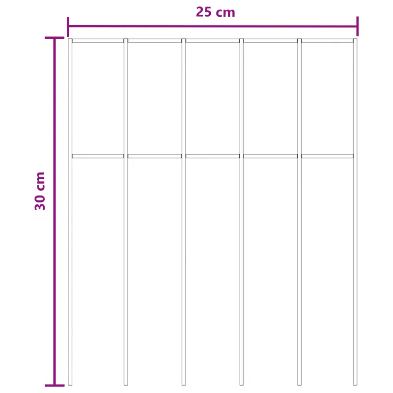 Sodo tvoros plokštė 48 pcs Galvanizuotas plienas Sidabrinė