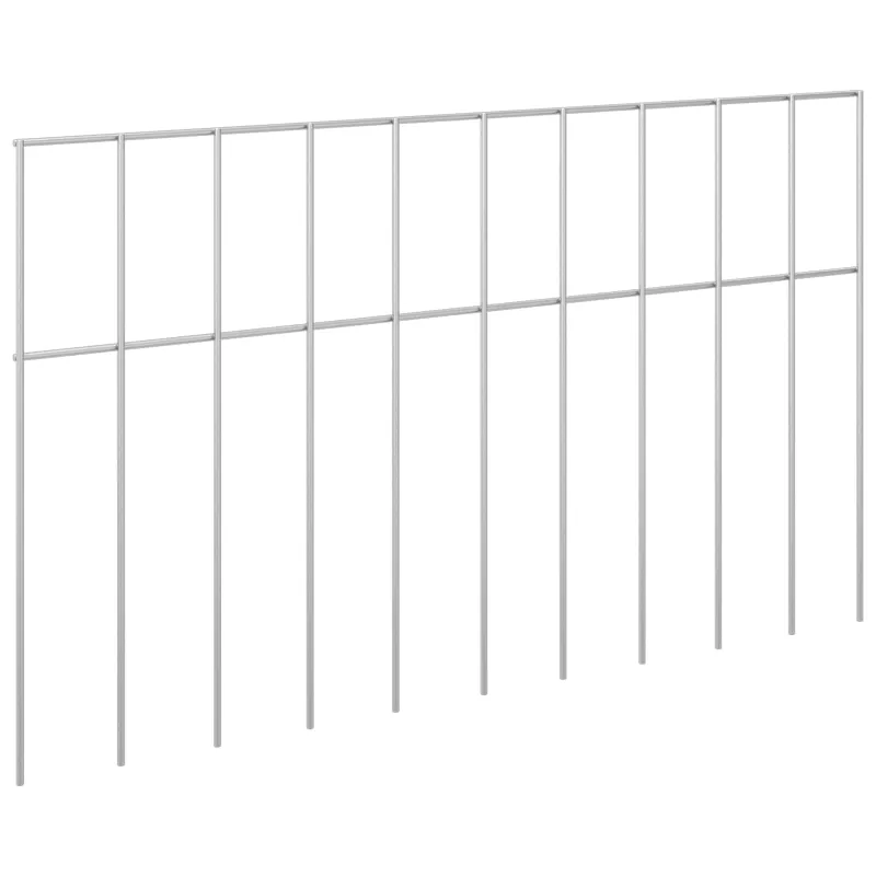 Sodo tvoros plokštė 24 pcs Galvanizuotas plienas Sidabrinė