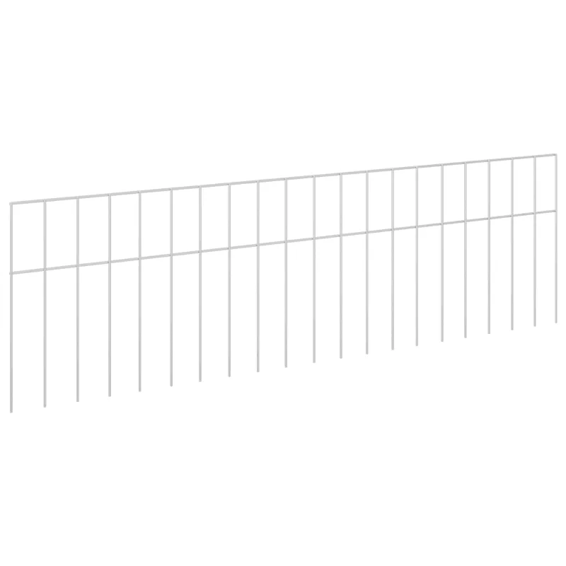 Sodo tvoros plokštė 24 pcs Galvanizuotas plienas Sidabrinė