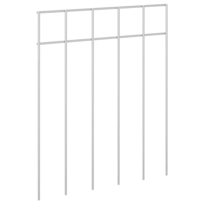 Sodo tvoros plokštė 12 pcs Galvanizuotas plienas Sidabrinė
