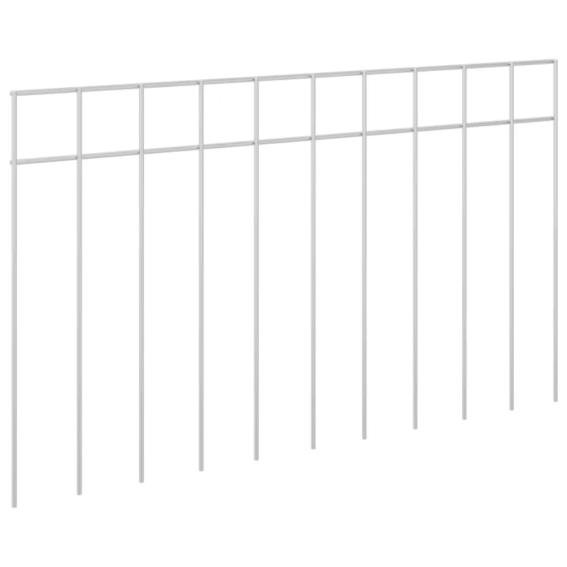 Sodo tvoros plokštė 24 pcs Galvanizuotas plienas Sidabrinė