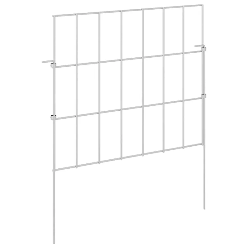 Sodo tvora su kuoliukais 12 pcs 35 x 30 cm Mesh Sidabrinė