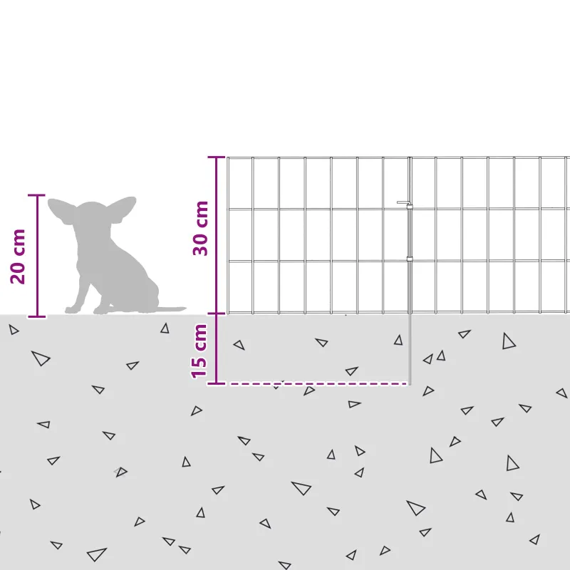 Sodo tvora su kuoliukais 12 pcs 35 x 30 cm Mesh Sidabrinė