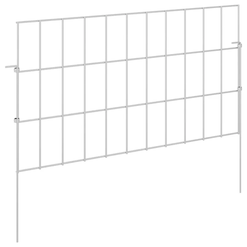 Sodo tvora su kuoliukais 12 pcs 55 x 30 cm Mesh Sidabrinė