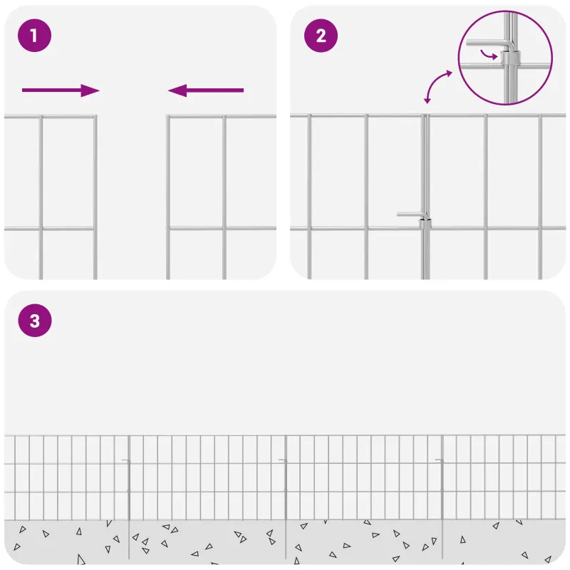 Sodo tvora su kuoliukais 12 pcs 55 x 30 cm Mesh Sidabrinė