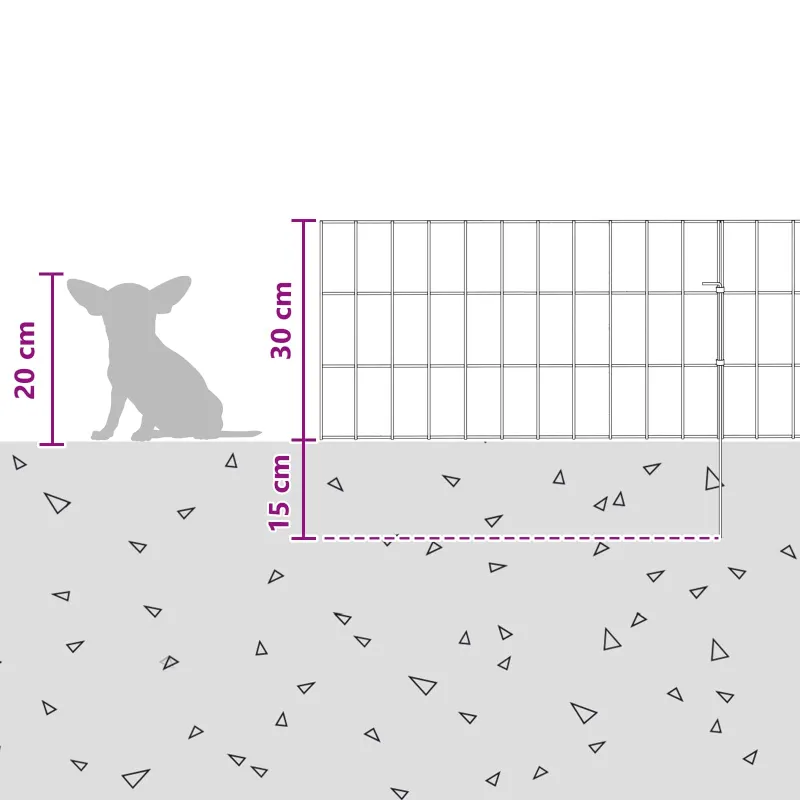Sodo tvora su kuoliukais 12 pcs 55 x 30 cm Mesh Sidabrinė