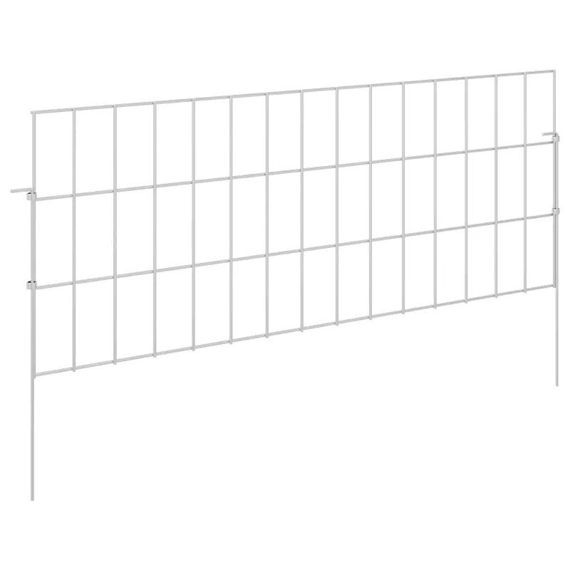 Sodo tvora su kuoliukais 24 pcs 75 x 30 cm Mesh Sidabrinė