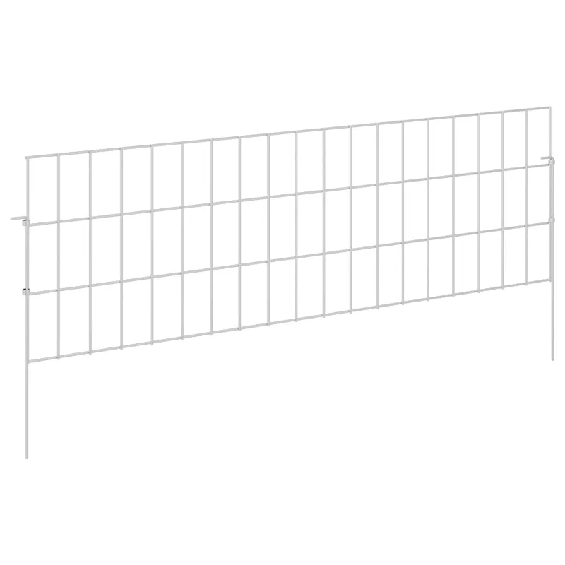 Sodo tvora su kuoliukais 12 pcs 95 x 30 cm Mesh Sidabrinė