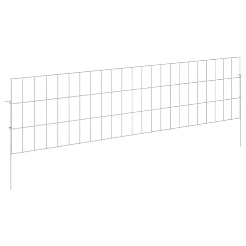 Sodo tvora su kuoliukais 24 pcs 115 x 30 cm Mesh Sidabrinė