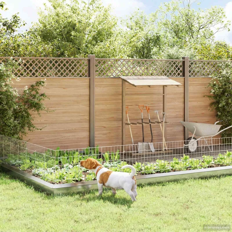 Sodo tvora su kuoliukais 24 pcs 35 x 50 cm Mesh Sidabrinė