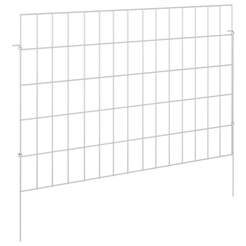 Sodo tvora su kuoliukais 24 pcs 75 x 50 cm Mesh Sidabrinė