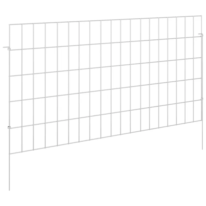 Sodo tvora su kuoliukais 12 pcs 95 x 50 cm Mesh Sidabrinė
