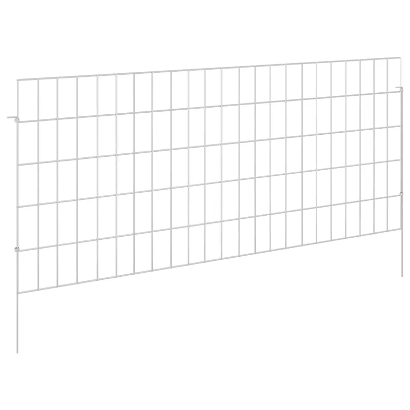 Sodo tvora su kuoliukais 12 pcs 115 x 50 cm Mesh Sidabrinė