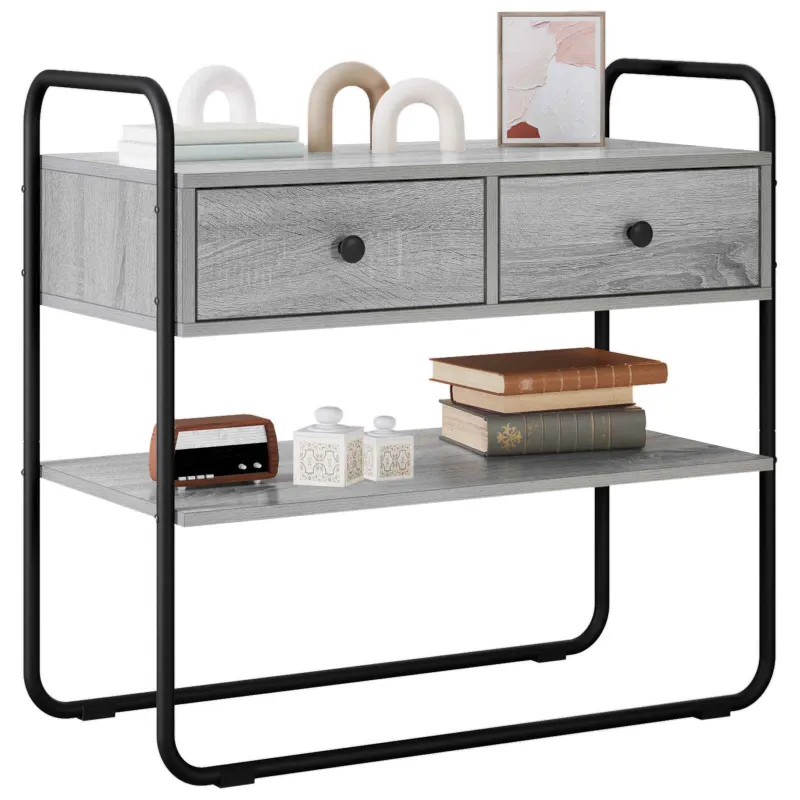 Konsolinis stalas Pilka Sonoma 80 x 40 x 75 cm Apdirbta mediena