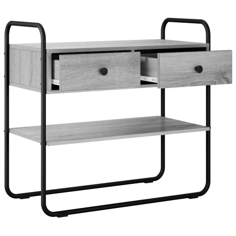 Konsolinis stalas Pilka Sonoma 80 x 40 x 75 cm Apdirbta mediena