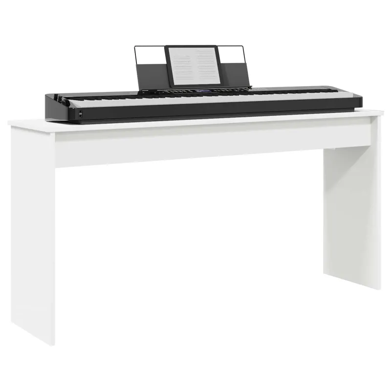 Klaviatūros stovas Balta 130 x 32 x 64 cm Apdirbta mediena