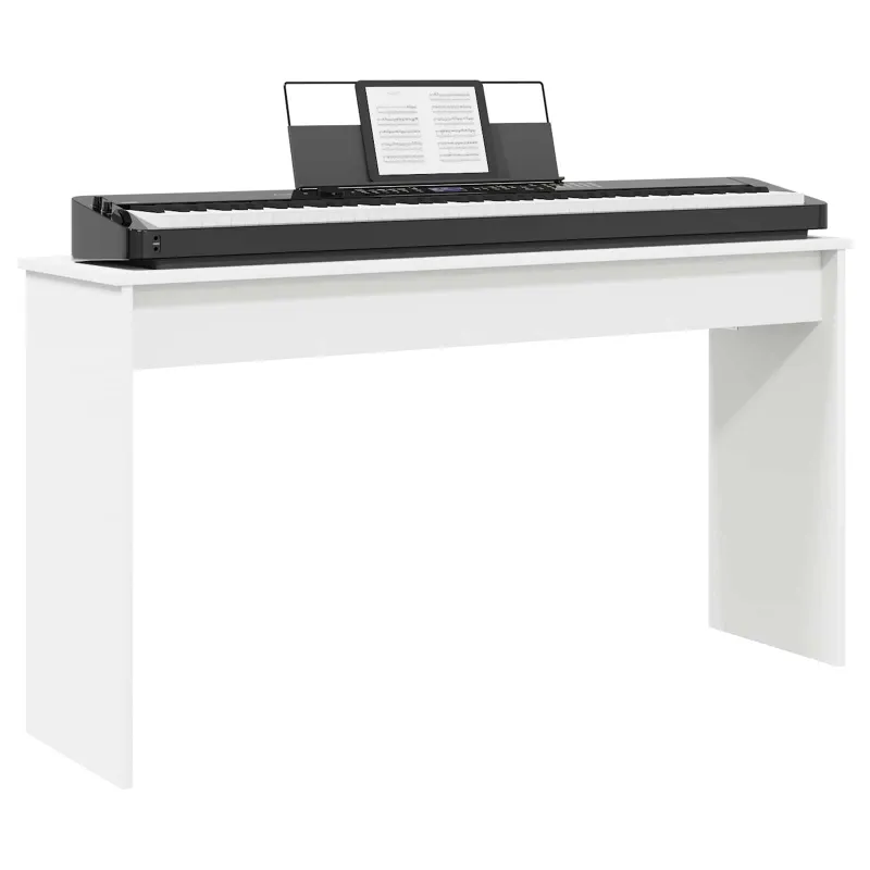 Klaviatūros stovas Balta 120 x 32 x 64 cm Apdirbta mediena
