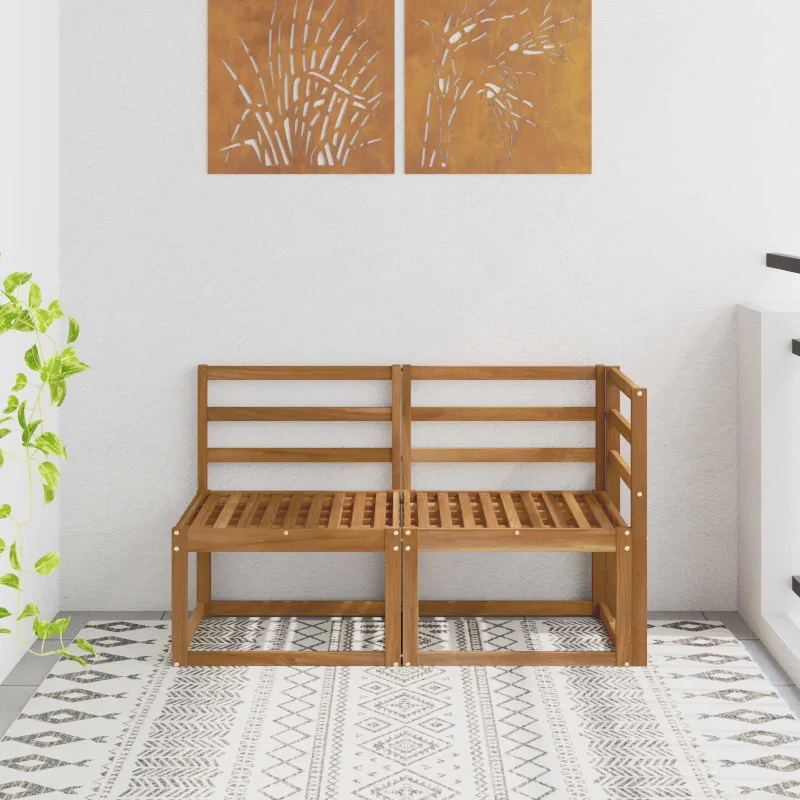 Lauko vidurinė ir kampinė sofa 2 Vienetas Natūrali