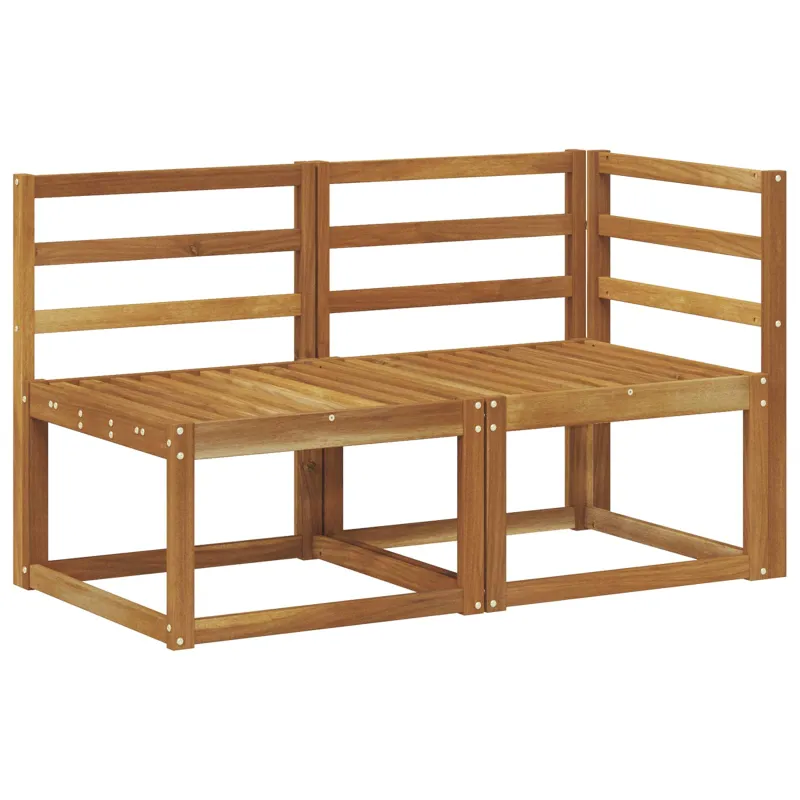 Lauko vidurinė ir kampinė sofa 2 Vienetas Natūrali