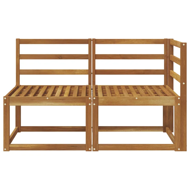 Lauko vidurinė ir kampinė sofa 2 Vienetas Natūrali