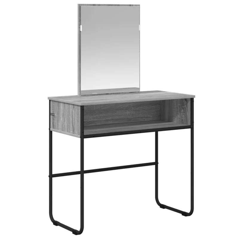 Makiažo stalas Pilka Sonoma 81 x 40 x 131 cm Apdirbta mediena