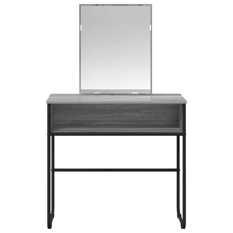 Makiažo stalas Pilka Sonoma 81 x 40 x 131 cm Apdirbta mediena