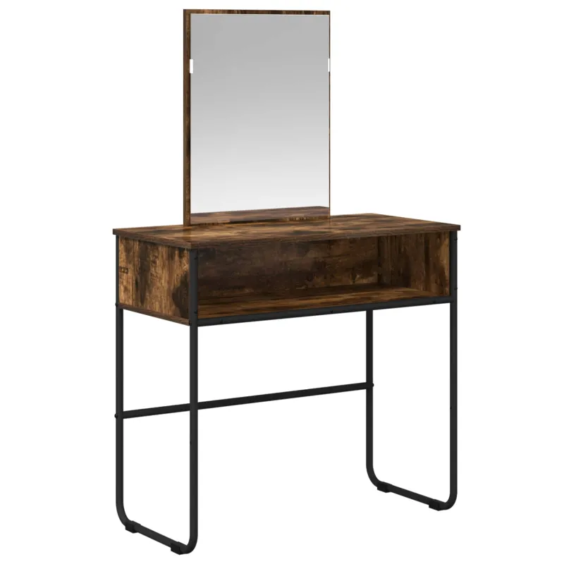 Makiažo stalas Dūminio ąžuolo 81 x 40 x 131 cm Apdirbta mediena