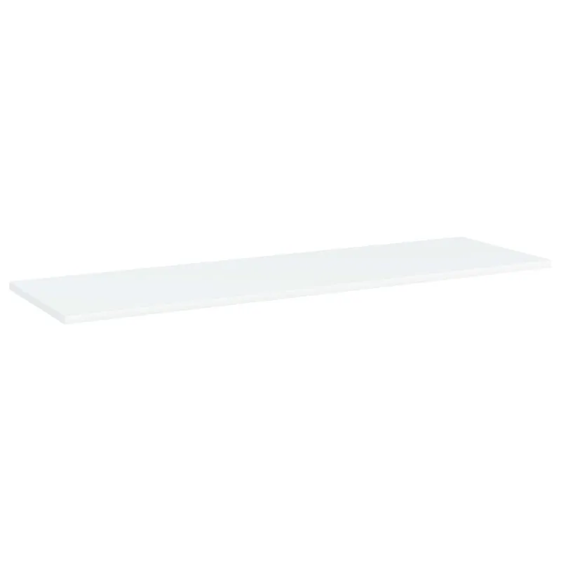Knygų lentynos plokštės, 8vnt., baltos, 100x30x1,5cm, MDP