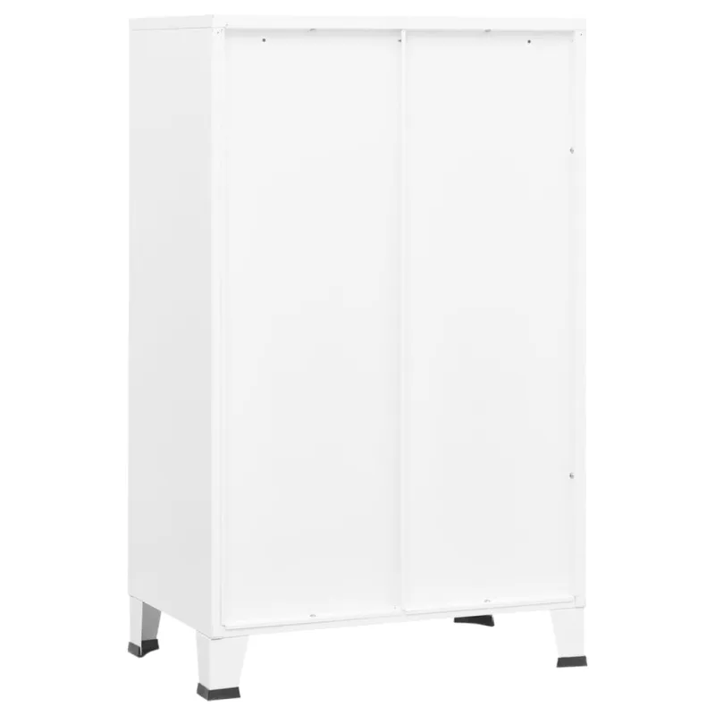 Sandėliavimo spintelė, balta, 70x40x115cm, metalas, pramoninė