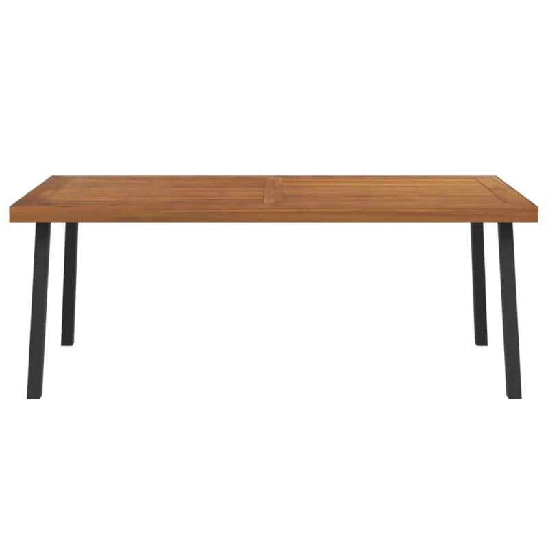 Sodo stalas, 200x100x75cm, akacijos medienos masyvas