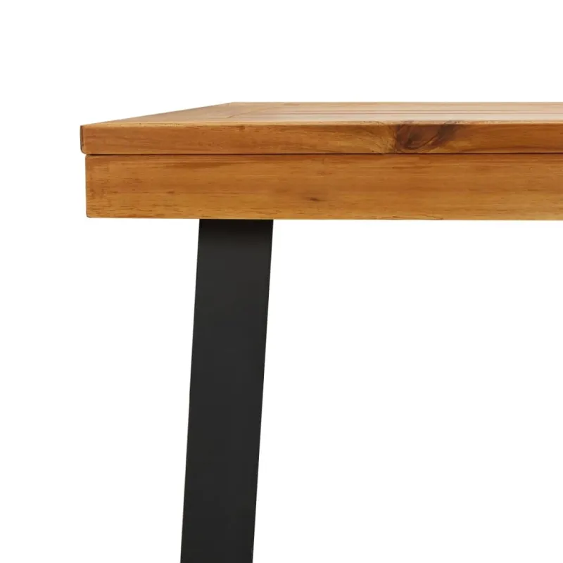 Sodo stalas, 200x100x75cm, akacijos medienos masyvas