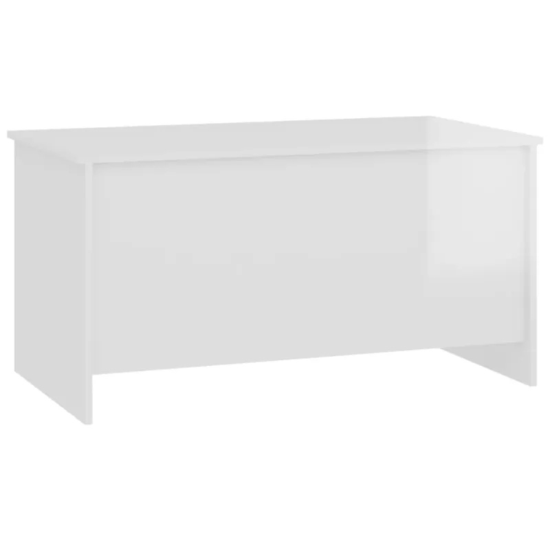 Kavos staliukas, baltas, 102x55,5x52,5cm, apdirbta mediena