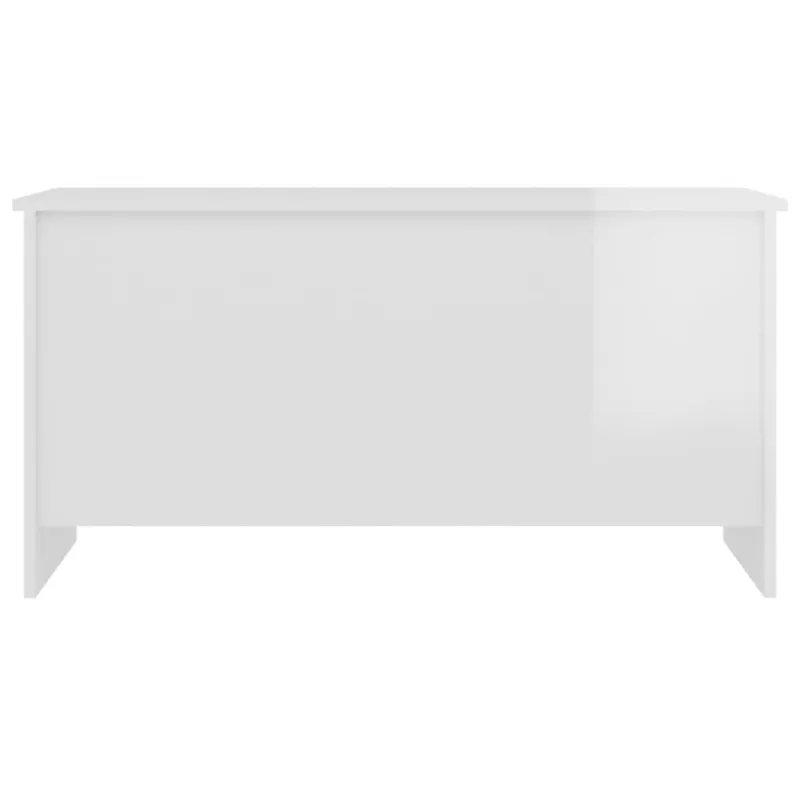 Kavos staliukas, baltas, 102x55,5x52,5cm, apdirbta mediena