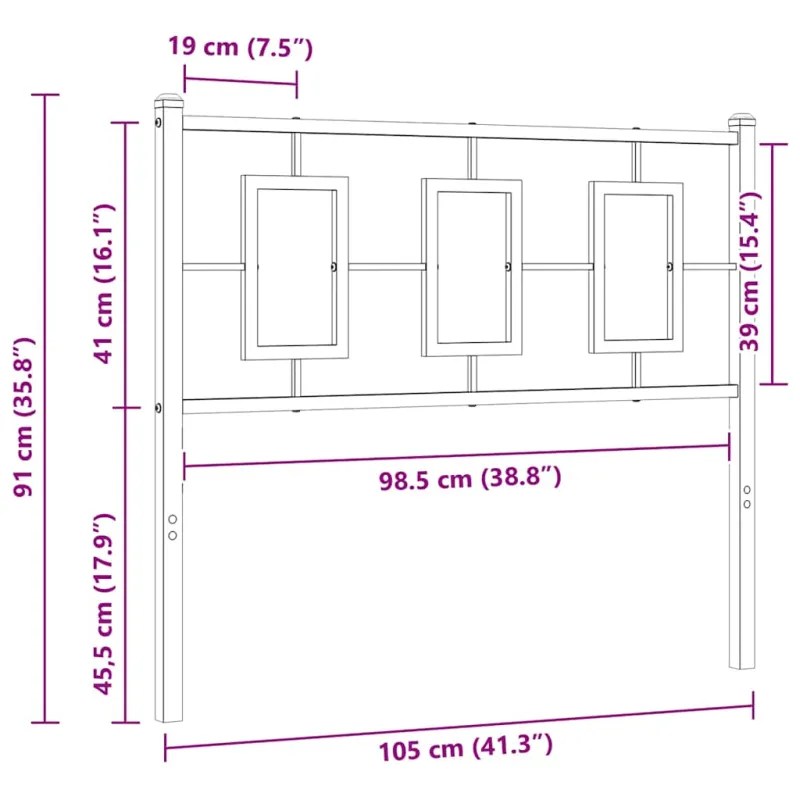Metalinis pakaitinis galvūgalis, juodos spalvos, 100cm