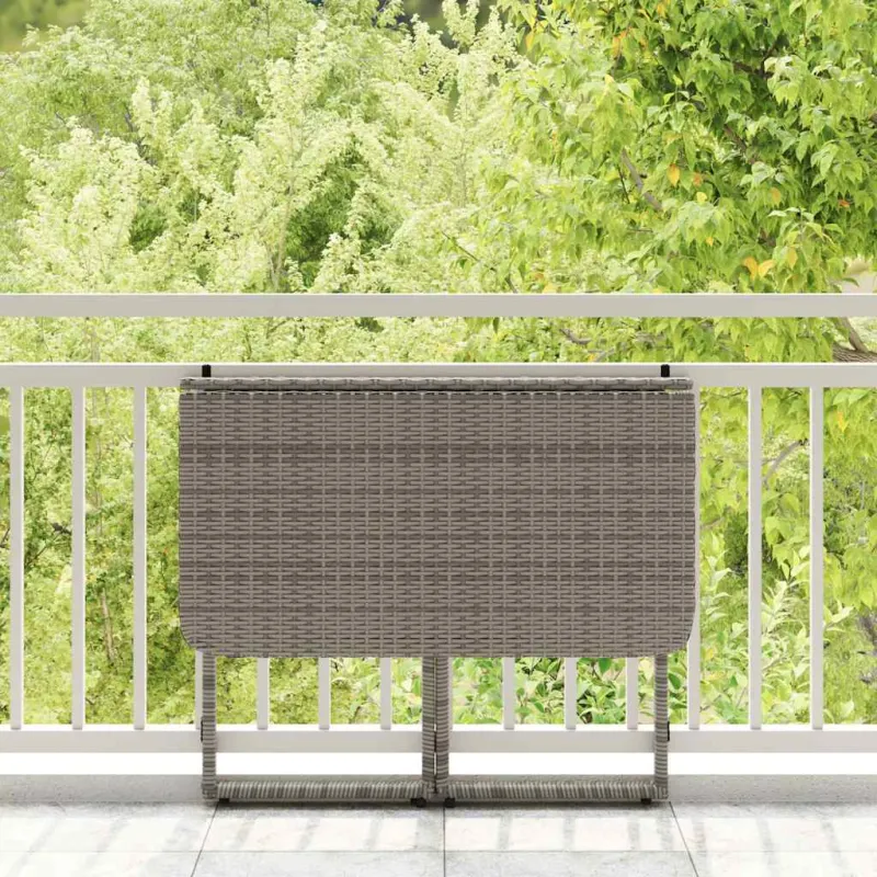 Sulankstettava puutarhapöytä Pilka 90x51x75 cm polirotango