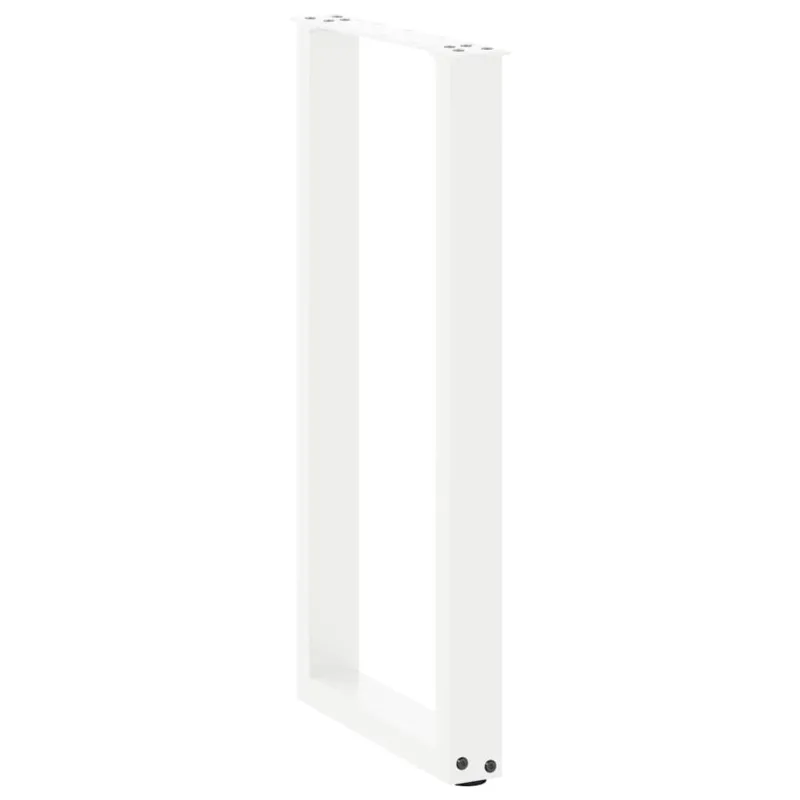 Konsolinio stalo kojelės, U formos, 2 vnt., baltos, 38x(72-73) cm, plienas