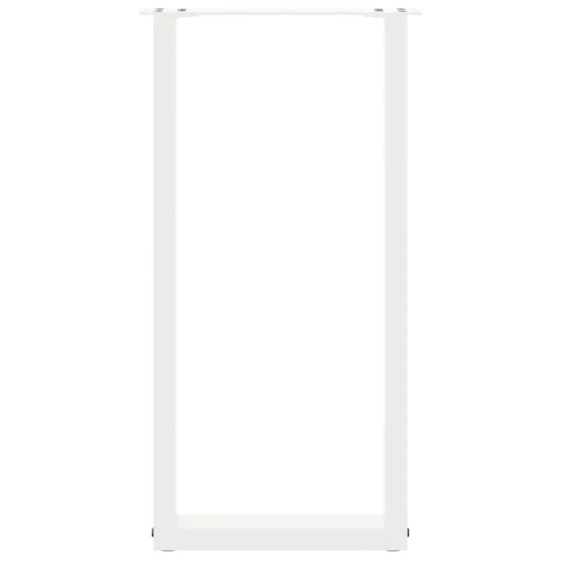 Konsolinio stalo kojelės, U formos, 2 vnt., baltos, 38x(72-73) cm, plienas