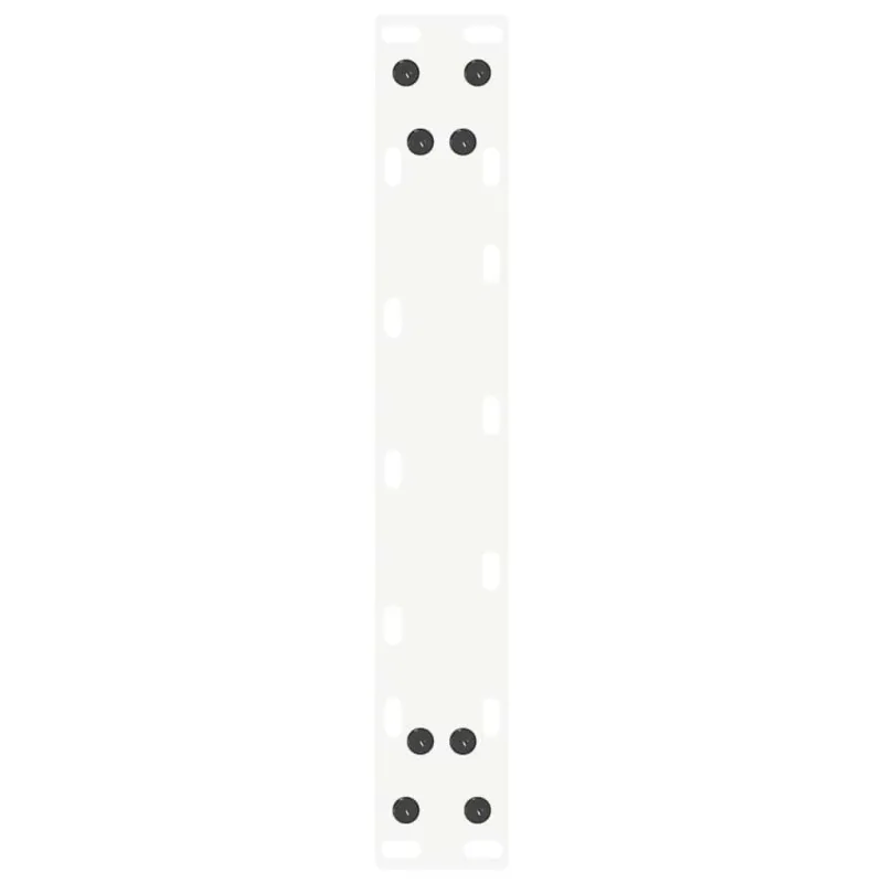 Konsolinio stalo kojelės, U formos, 2 vnt., baltos, 38x(72-73) cm, plienas