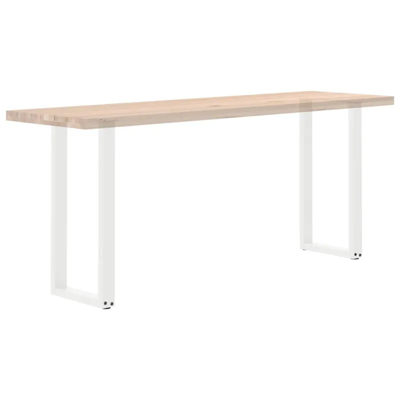 Konsolinio stalo kojelės, U formos, 2 vnt., baltos, 38x(72-73) cm, plienas