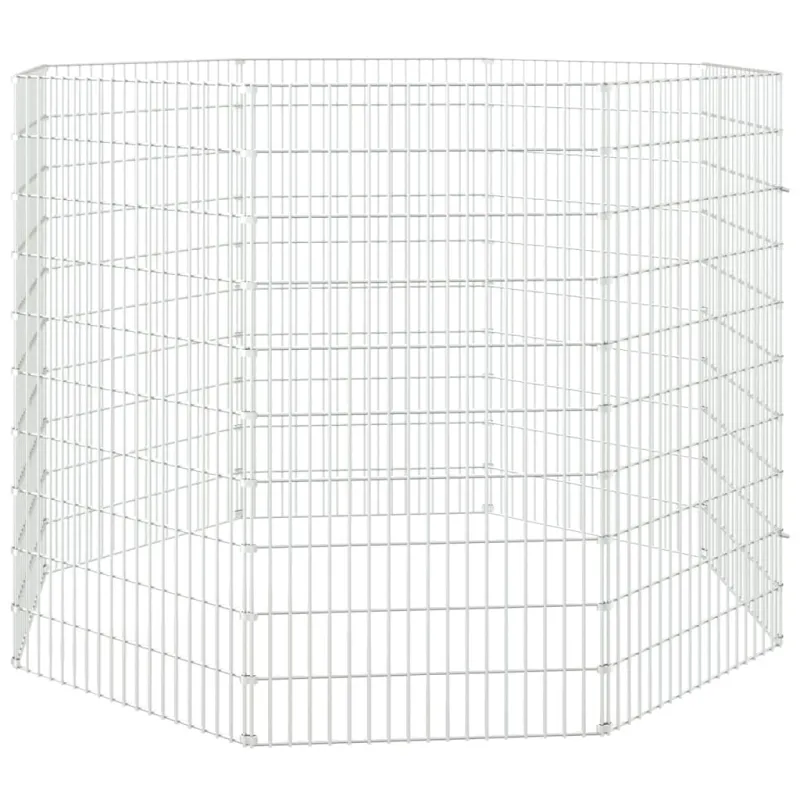Laisvai laikomų gyvūnų aptvaras, 8 dalių, 54x100cm, cinkuota geležis