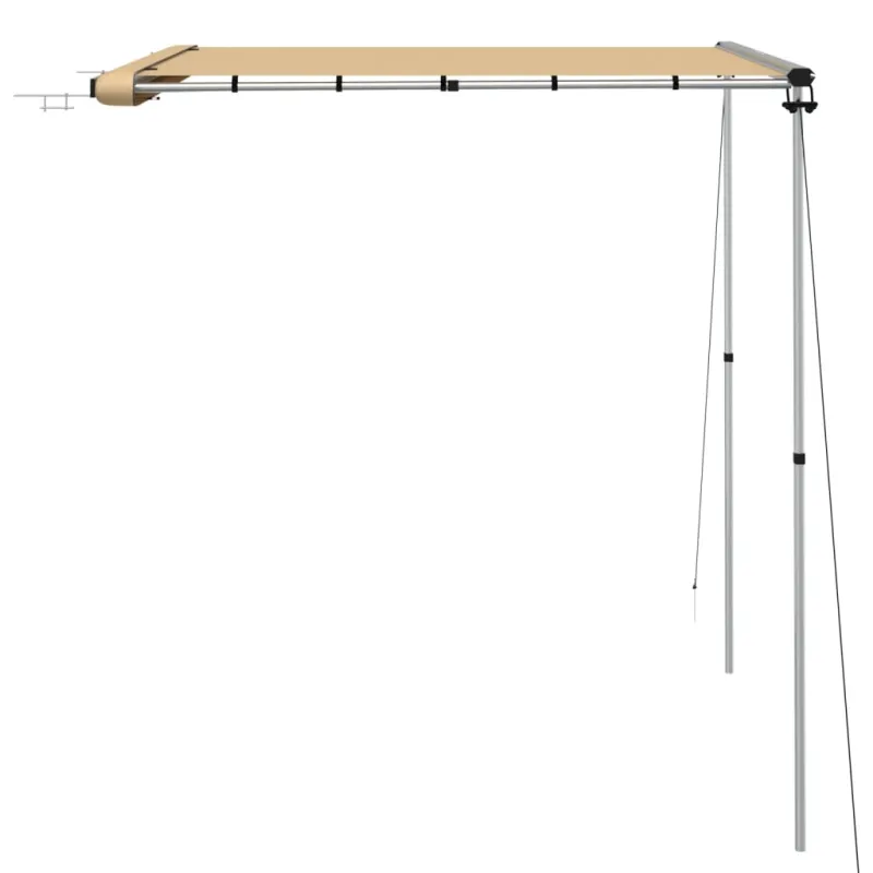 Markizė nameliui ant ratų, smėlio spalvos, 2x2x2,15m