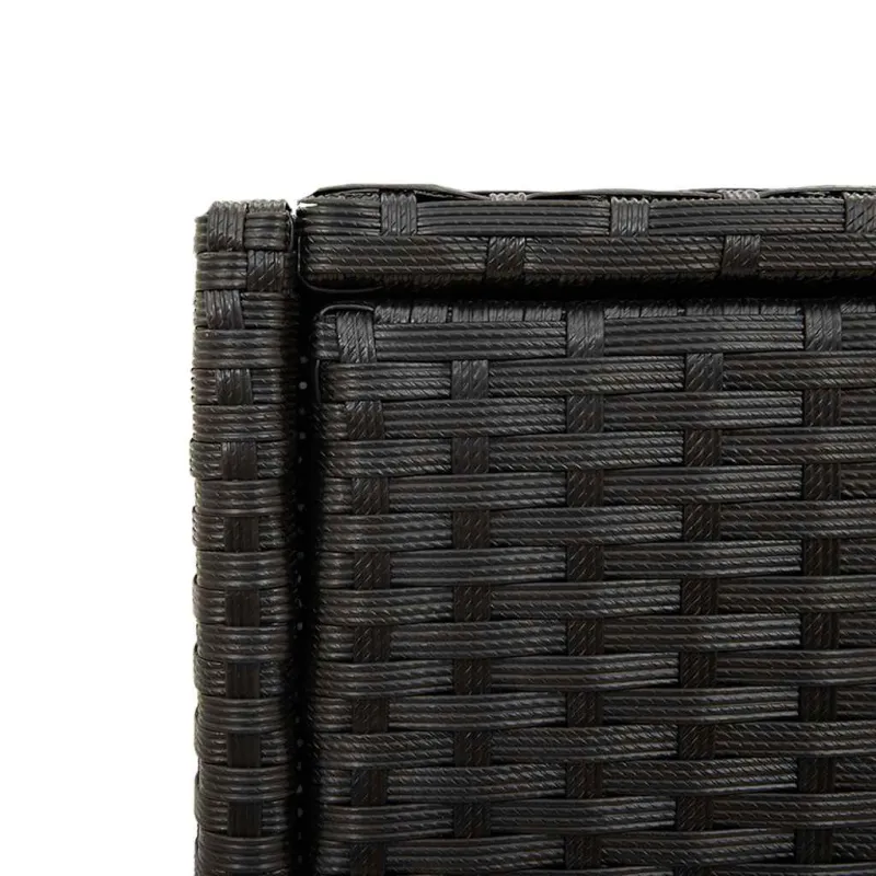 Sodo spintelė daiktams, juoda, 105x55x113cm, poliratanas