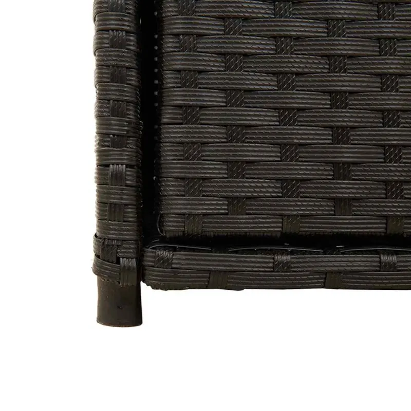 Sodo spintelė daiktams, juoda, 105x55x113cm, poliratanas