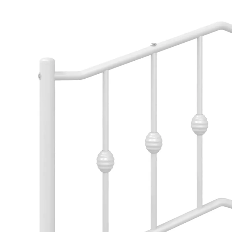 Metalinis pakaitinis galvūgalis, baltos spalvos, 135cm