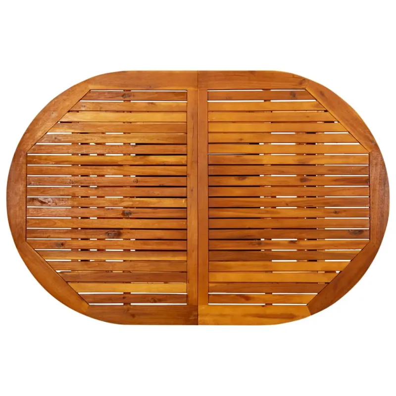 Sodo pöytä, (150-200) x 100 x 75 cm, akatiapuun massiivipuu