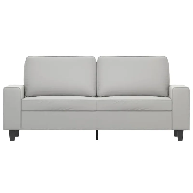 Dvivietė sofa, šviesiai pilka, 140cm, mikropluošto audinys