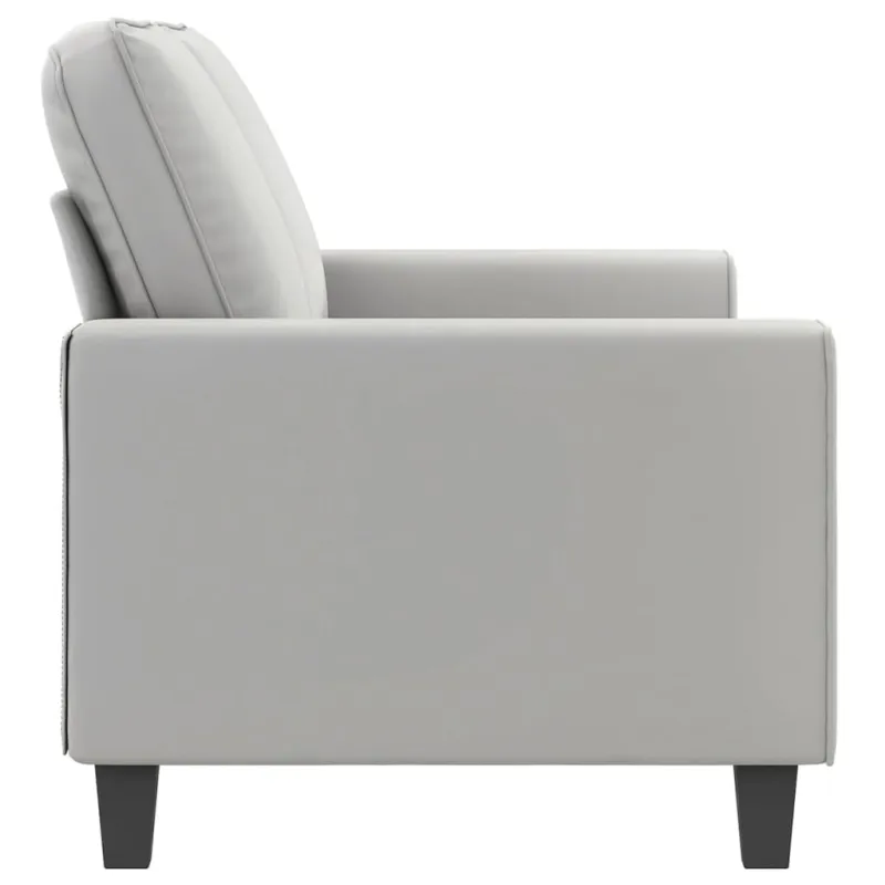 Dvivietė sofa, šviesiai pilka, 140cm, mikropluošto audinys