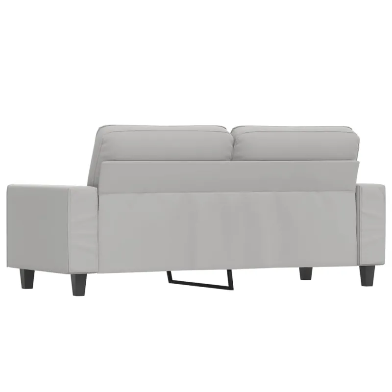 Dvivietė sofa, šviesiai pilka, 140cm, mikropluošto audinys