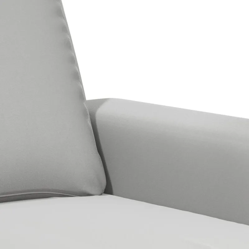 Dvivietė sofa, šviesiai pilka, 140cm, mikropluošto audinys