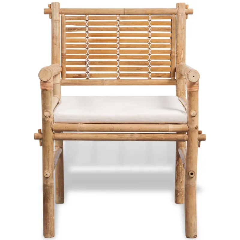 Bistrokalustekokoonpano pehmusteilla, 3D, bambu